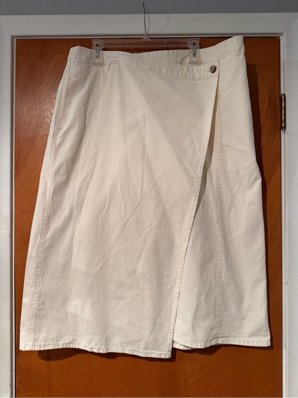 NWOT Universal Thread Cream Asymmetrical Wrap Skirt